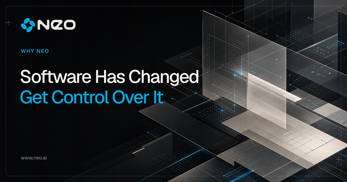 Why Neo | Control the Agentic Application Layer